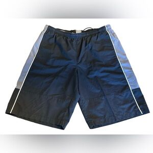Men’s Nike Lined Swim Trunks Board Shorts Gray And Black Size Large